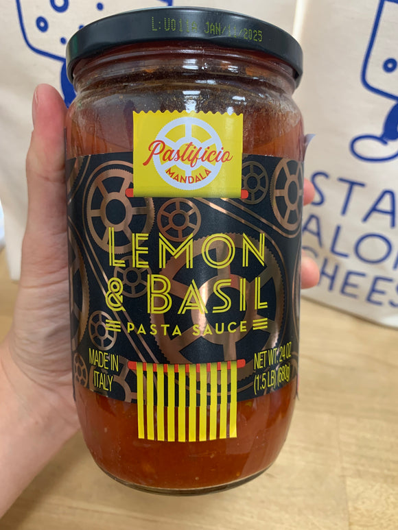 Lemon Basil Pasta Sauce by Pastificio Mandala