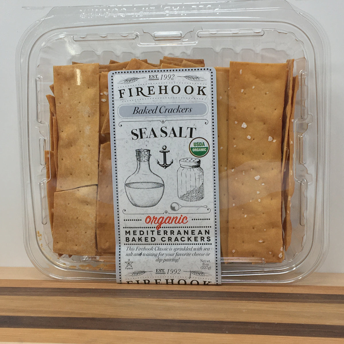 Firehook Sea Salt Baked Crackers Stand Alone Cheese