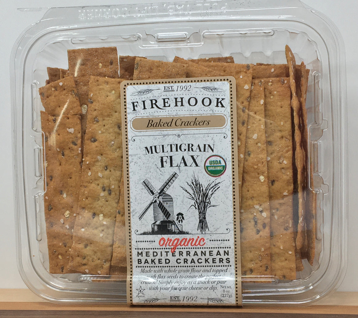 Firehook Flatbread Firehook Multigrain Flax Baked Crackers – Stand Alone Cheese
