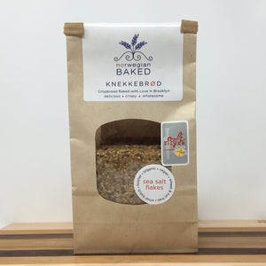 Norwegian Baked Knekkebrod Crispbread with Sea Salt Flakes