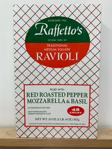 Raffetto's Red Roasted Pepper, Mozzarella, and Basil Ravioli